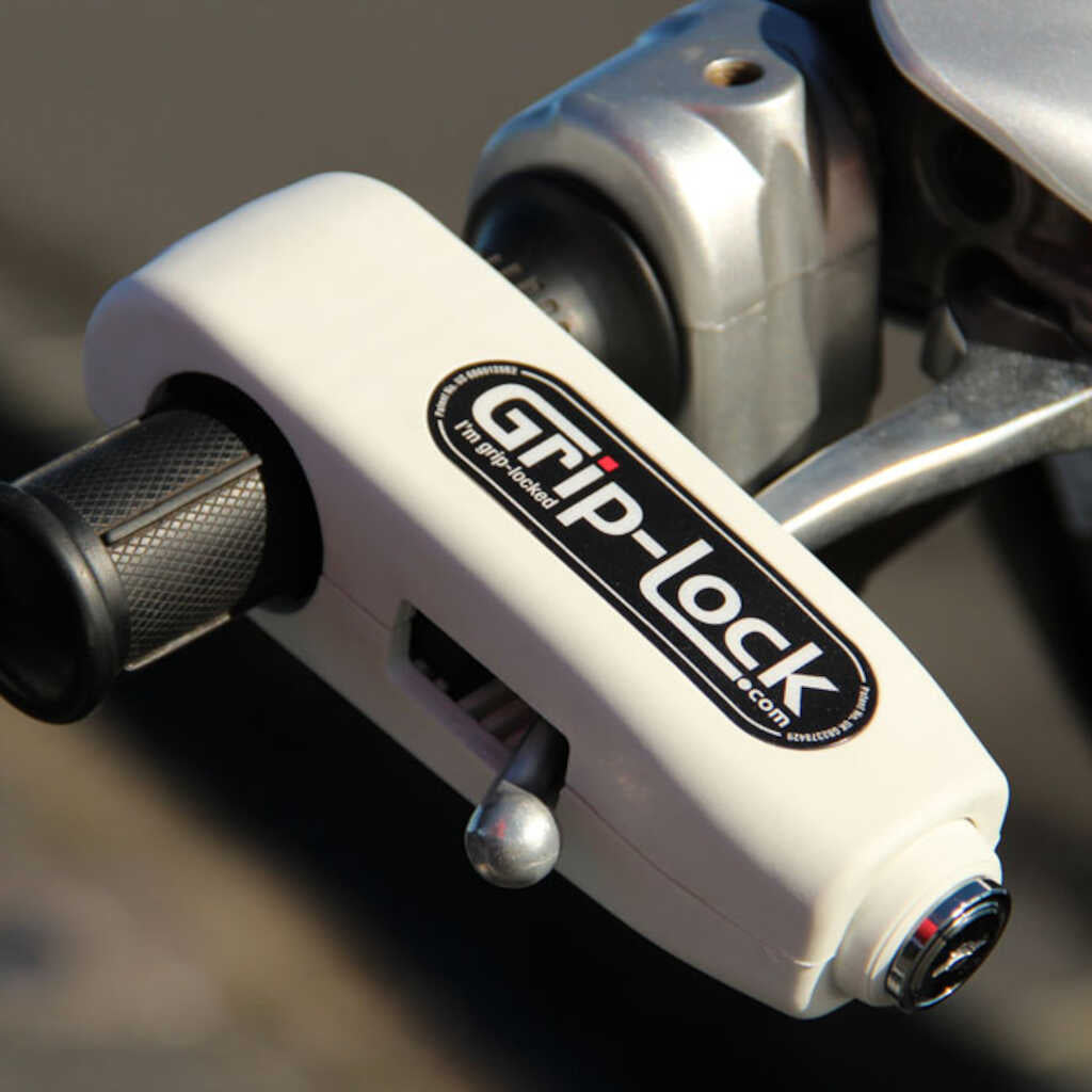 Grip Lock Handlebar Lock - White